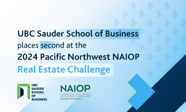 Image for The UBC Team Places Second at the 2024 NAIOP Real Estate Challenge