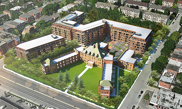 The former Grace Dart Hospital redeveloped into a mixed-use multi-residential project The former Grace Dart Hospital redeveloped into a mixed-use multi-residential project