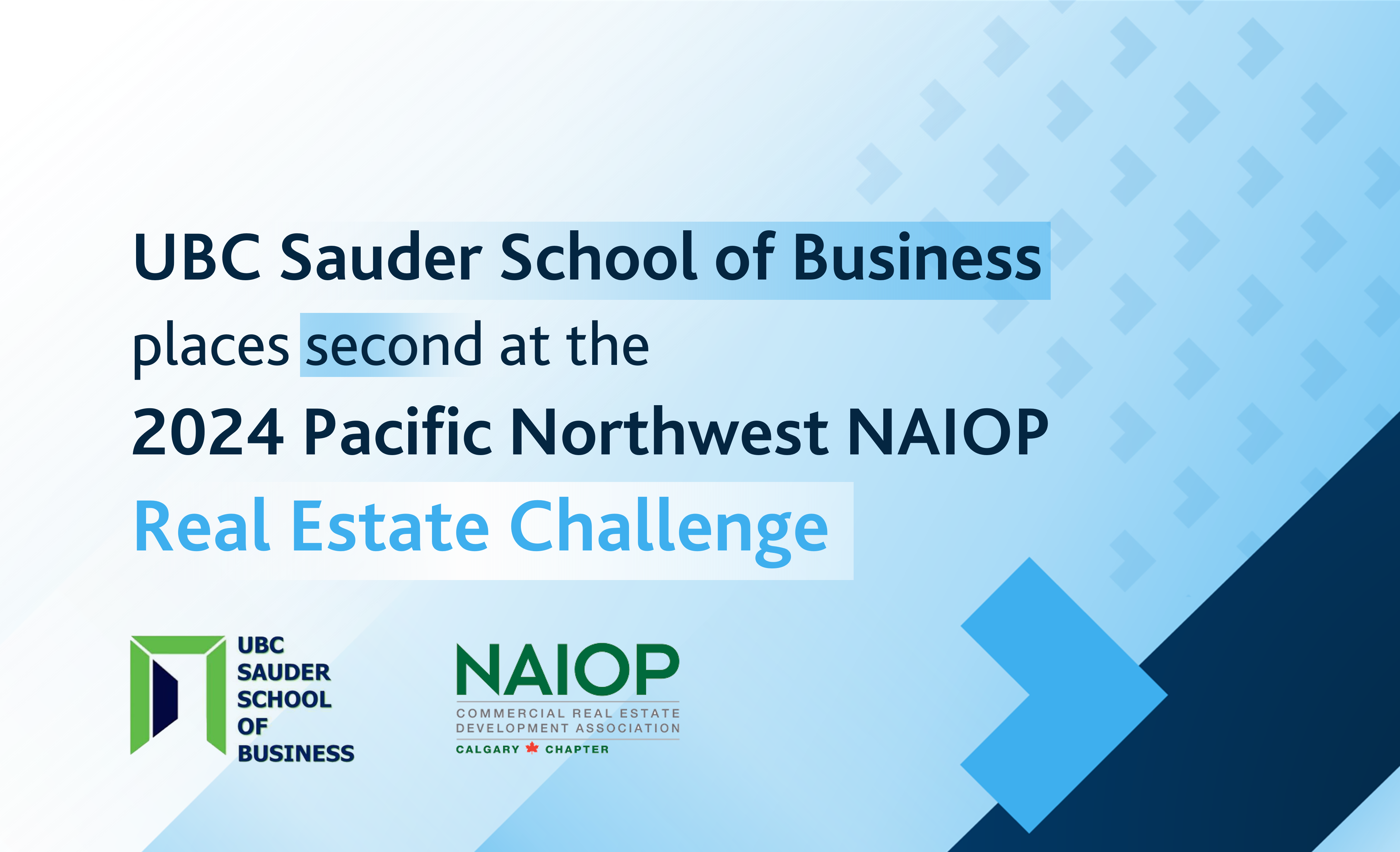 The UBC Team Places Second at the 2024 NAIOP Real Estate Challenge The UBC Team Places Second at the 2024 NAIOP Real Estate Challenge